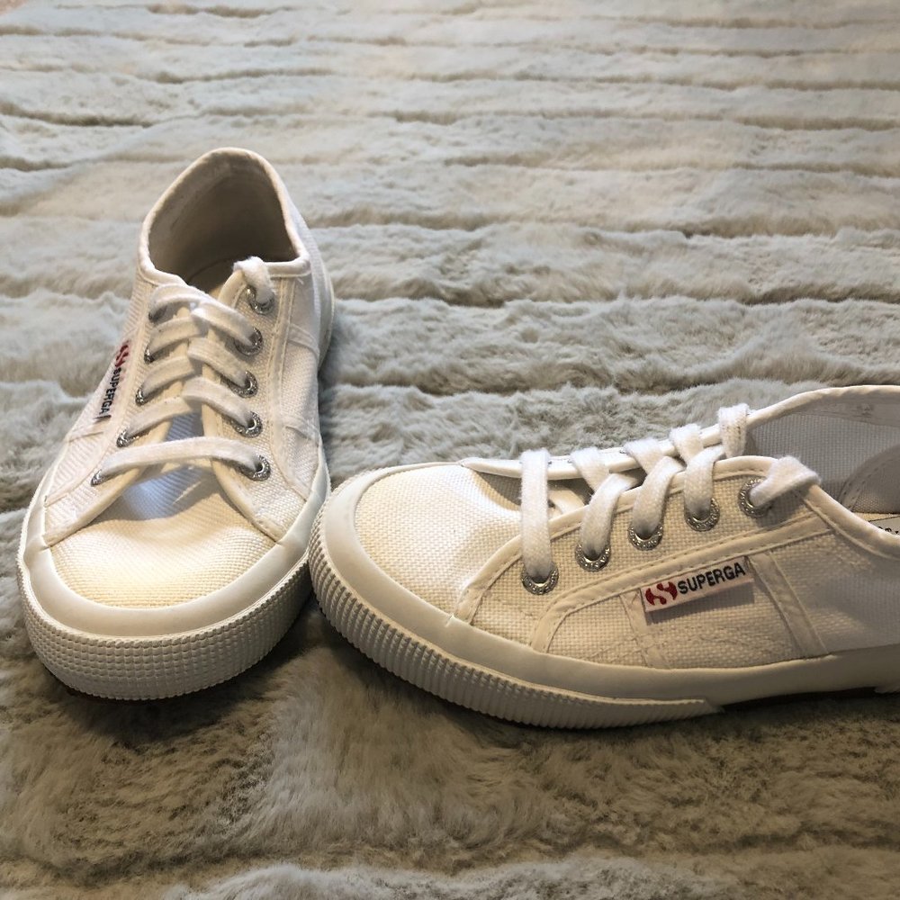 SUPERGA 2750 COTU CLASSIC SNEAKERS WHITE - SIZE 5